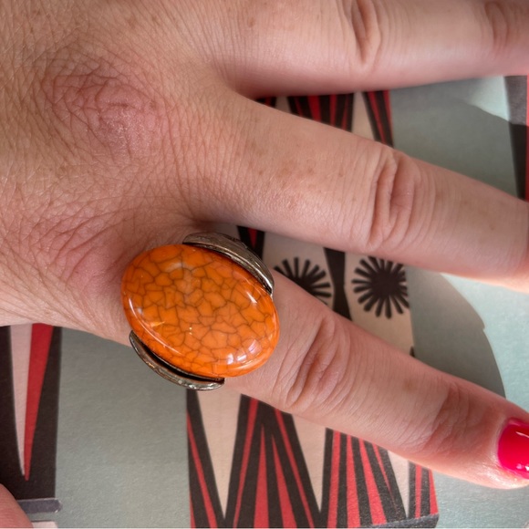 Antique orange ring - Picture 2 of 2
